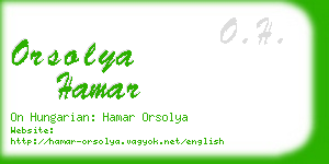 orsolya hamar business card